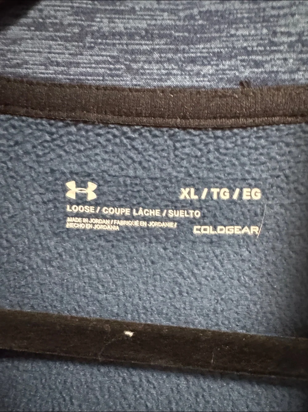 Under Armour Men's Heathered Blue Quarter-Zip Performance Pullover